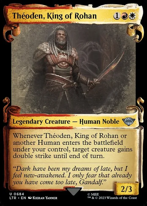 Théoden, King of Rohan, carte 684 de The Lord of the Rings: Tales of Middle-earth