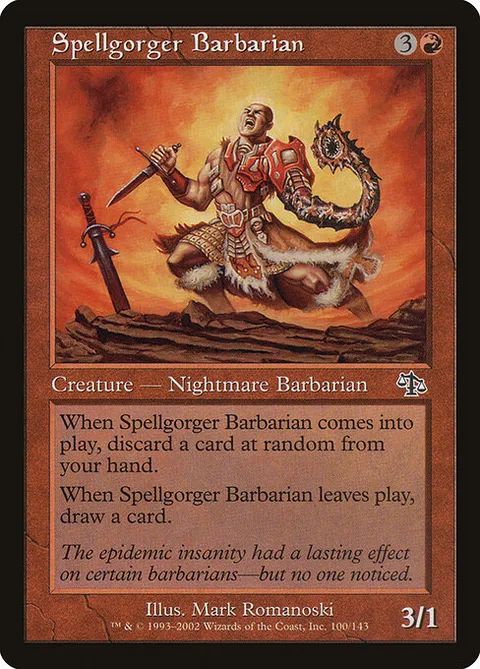 Spellgorger Barbarian, card 100 from Judgment