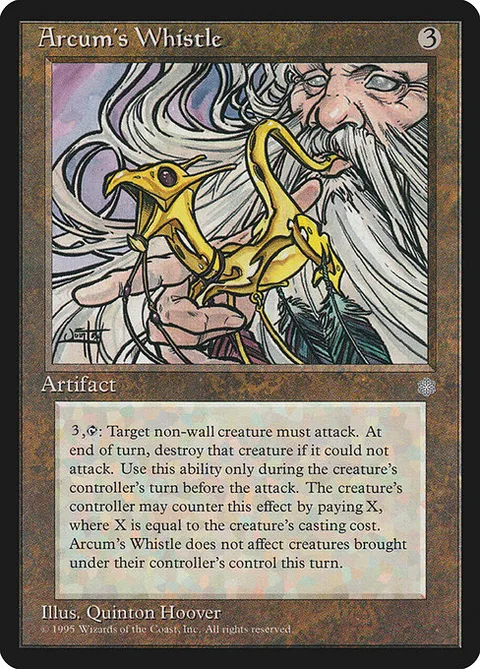 Arcum's Whistle, card 311 from Ice Age