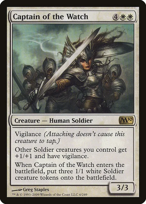 Captain of the Watch, card 6 from Magic 2010