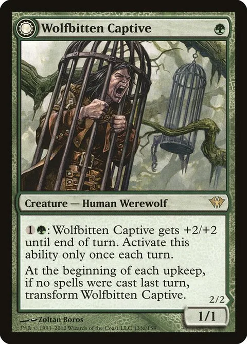 Wolfbitten Captive // Krallenhorde Killer, carte 133 de Dark Ascension