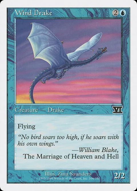 Wind Drake, card 106 from Classic Sixth Edition