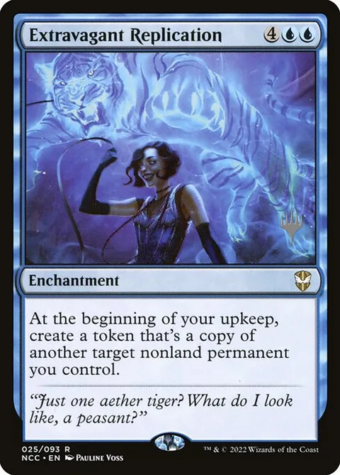 Extravagant Replication, card 25p from New Capenna Commander Promos
