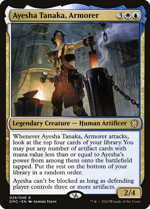 Ayesha Tanaka, Armorer, carte 29 de Dominaria United Commander