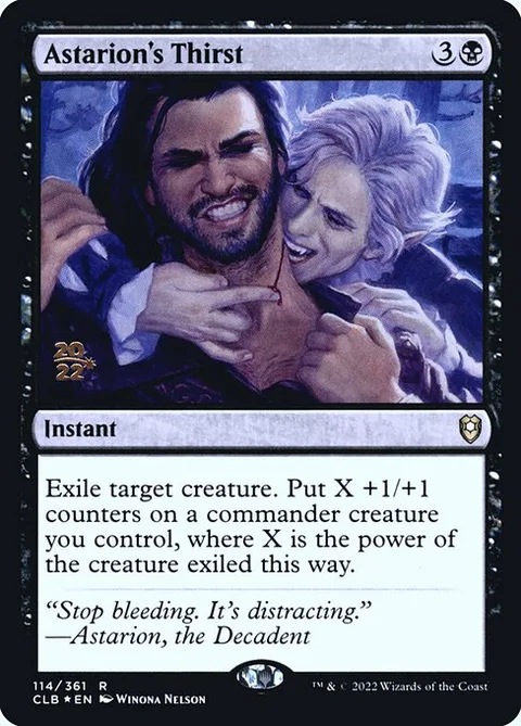 Astarion's Thirst, card 114s from Battle for Baldur's Gate Promos