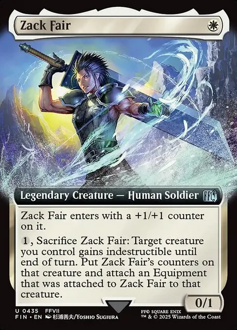 Zack Fair, carte 435 de Final Fantasy