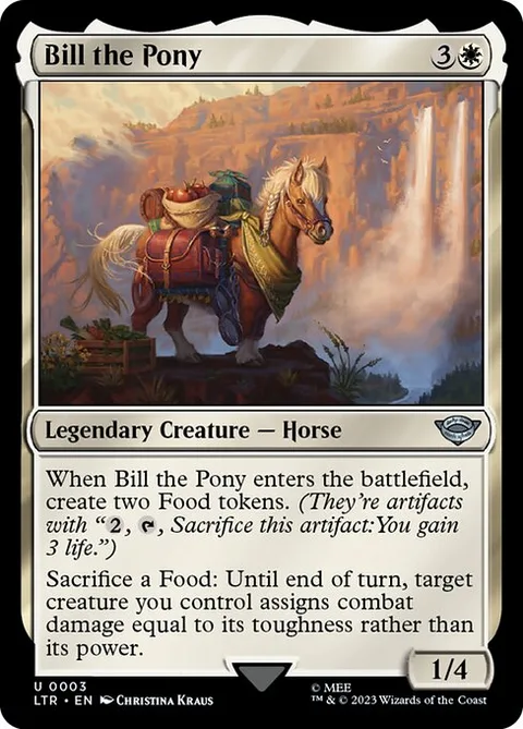 Bill the Pony, card 3 from The Lord of the Rings: Tales of Middle-earth