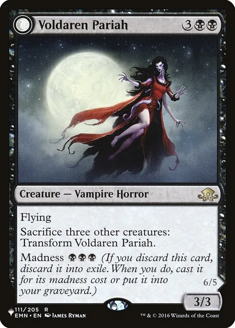 Voldaren Pariah // Abolisher of Bloodlines, card EMN-111 from The List