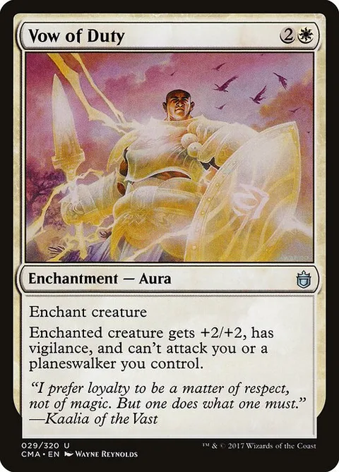 Vow of Duty, card 29 from Commander Anthology