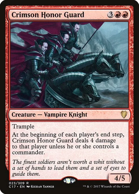 Crimson Honor Guard, card 23 from Commander 2017