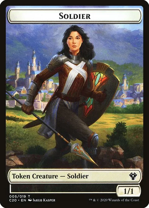 Soldier, card 5 from Commander 2020 Tokens