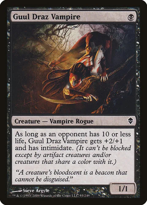 Guul Draz Vampire, card 93 from Zendikar