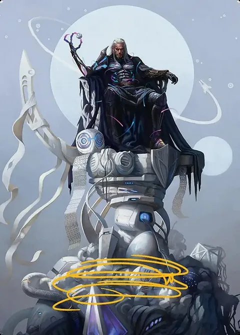 Tezzeret, Cruel Captain // Tezzeret, Cruel Captain, card 35 from Edge of Eternities Art Series