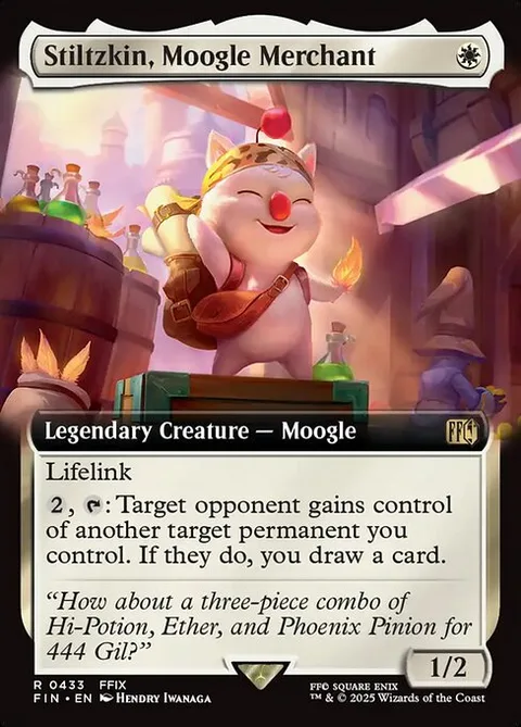 Stiltzkin, Moogle Merchant, carte 433 de Final Fantasy