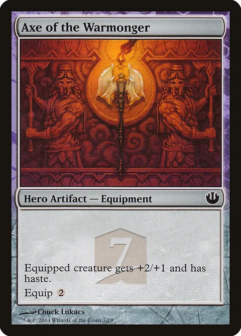 Axe of the Warmonger, card 7d from Journey into Nyx Hero's Path