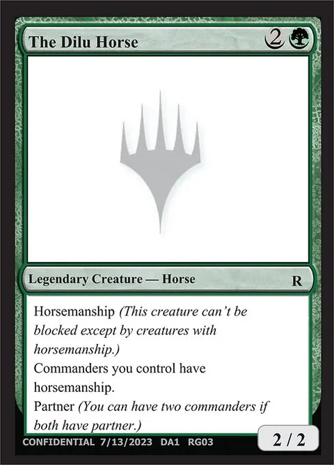 The Dilu Horse, card RG03d from Unknown Event