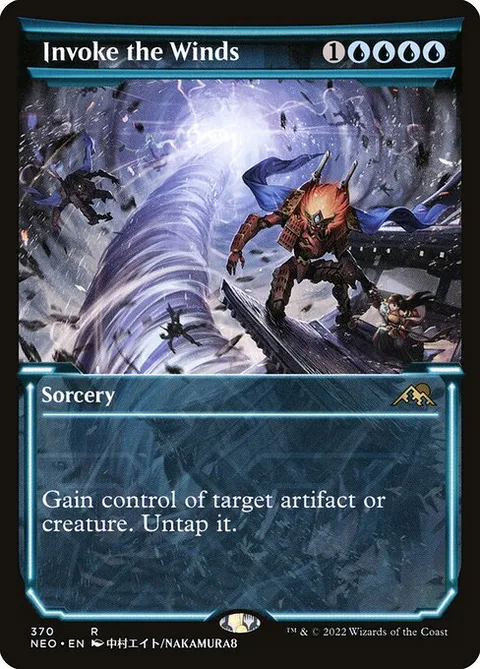 Invoke the Winds, card 370 from Kamigawa: Neon Dynasty