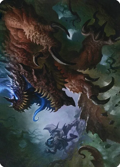 Underdark Basilisk // Basilisk, card 9 from Adventures in the Forgotten Realms Art Series