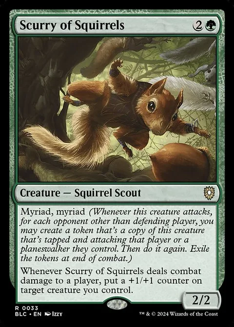 Scurry of Squirrels, card 33 from Bloomburrow Commander