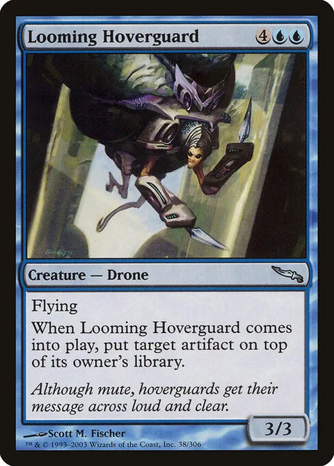 Looming Hoverguard, card 38 from Mirrodin