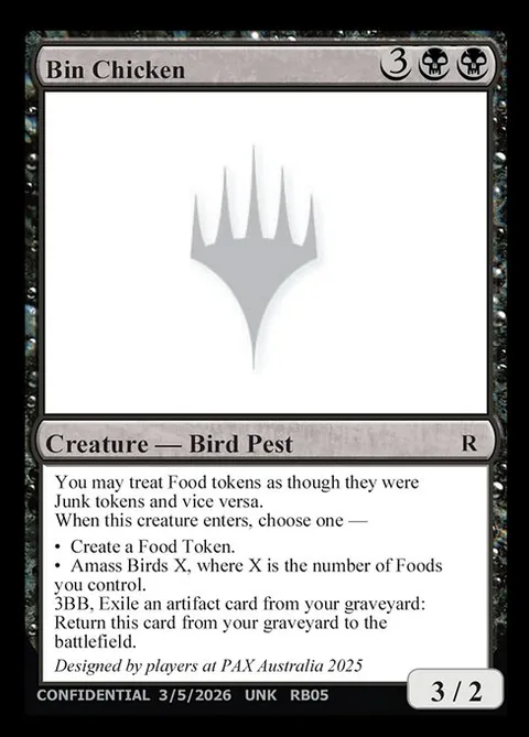 Bin Chicken, carte RB05c de Unknown Event