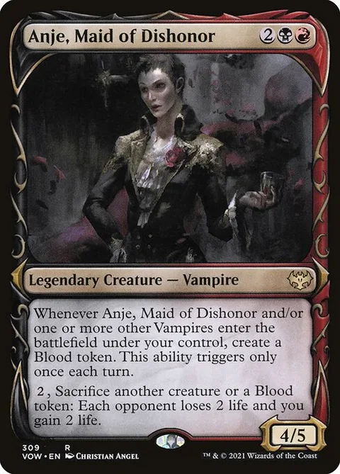 Anje, Maid of Dishonor, card 309 from Innistrad: Crimson Vow