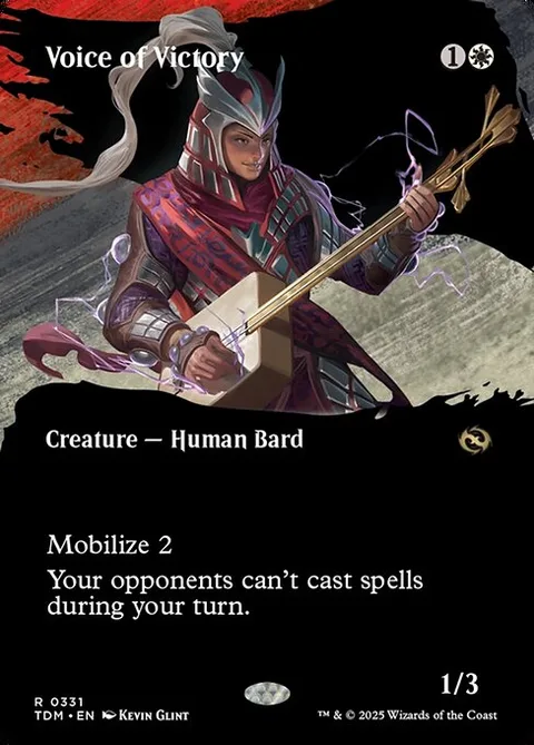Voice of Victory, card 331 from Tarkir: Dragonstorm