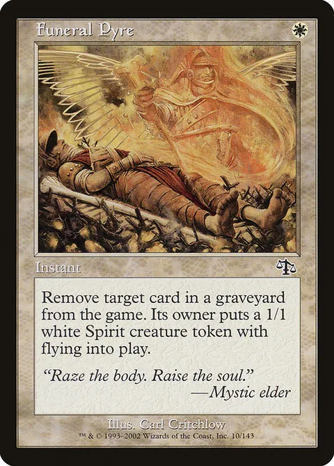 Funeral Pyre, card 10 from Judgment