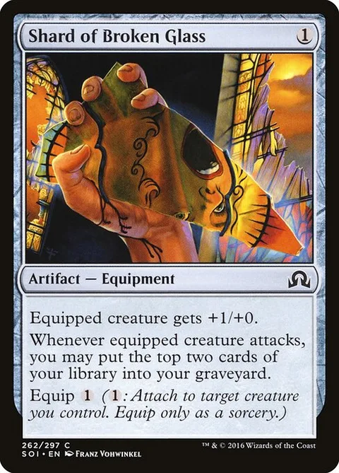 Shard of Broken Glass, card 262 from Shadows over Innistrad