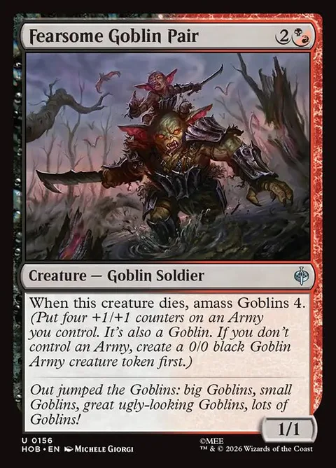 Fearsome Goblin Pair, card 156 from The Hobbit