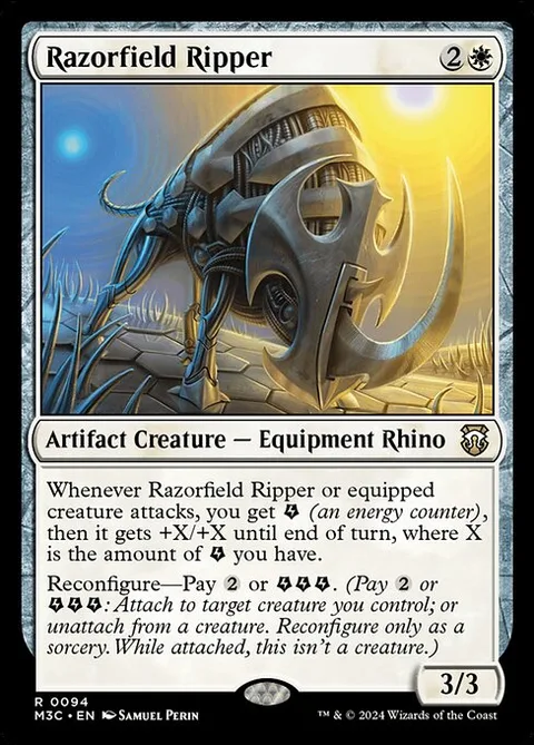 Razorfield Ripper, carte 94 de Modern Horizons 3 Commander