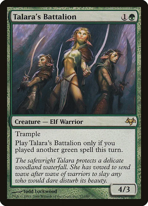 Talara's Battalion, card 77 from Eventide
