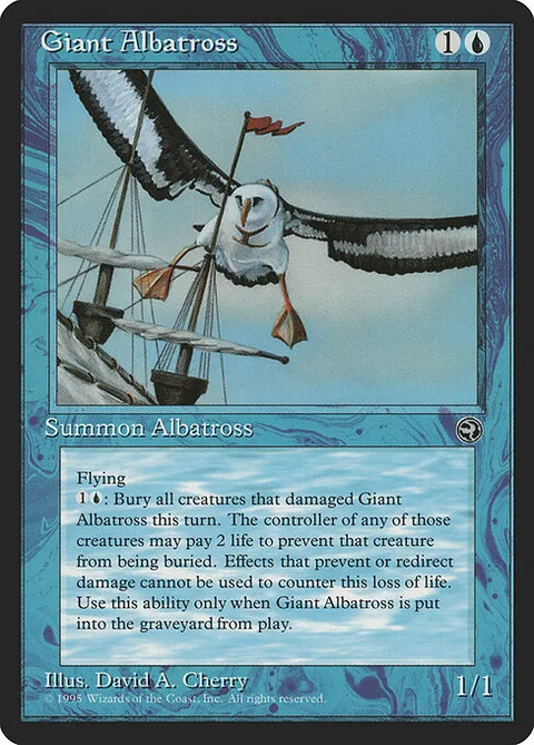 Giant Albatross, card 27a from Homelands