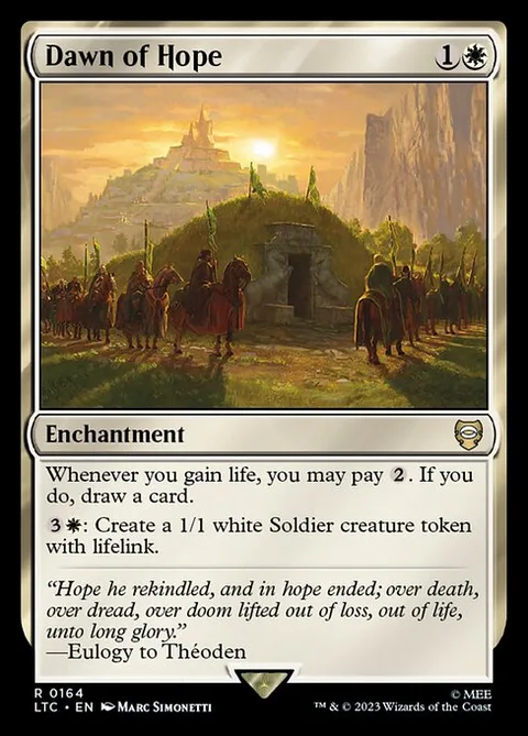 Dawn of Hope, card 164 from Tales of Middle-earth Commander