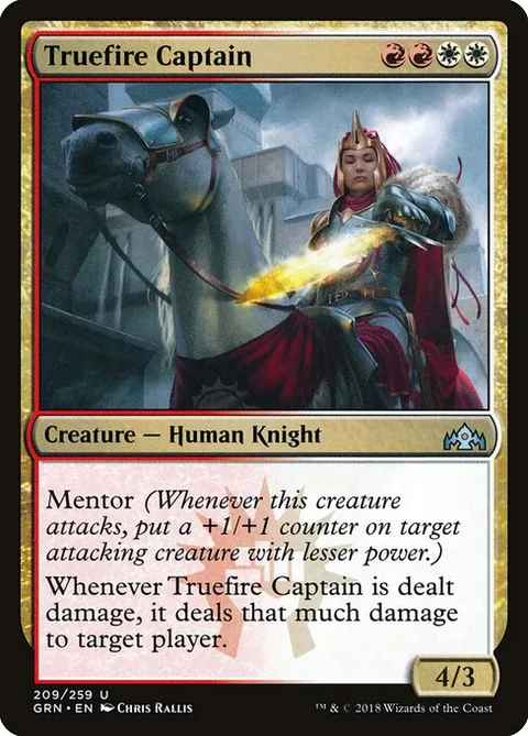 Truefire Captain, card 209 from Guilds of Ravnica