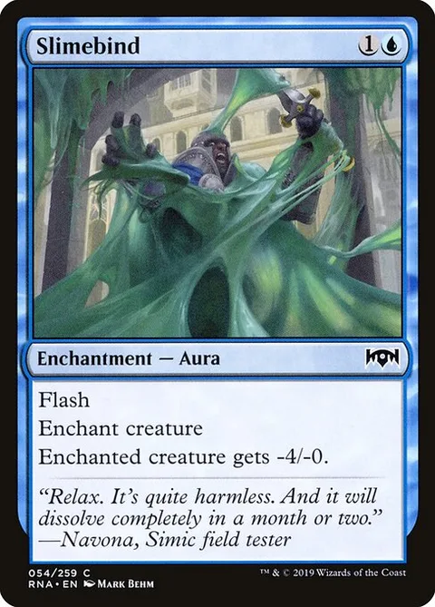 Slimebind, card 54 from Ravnica Allegiance