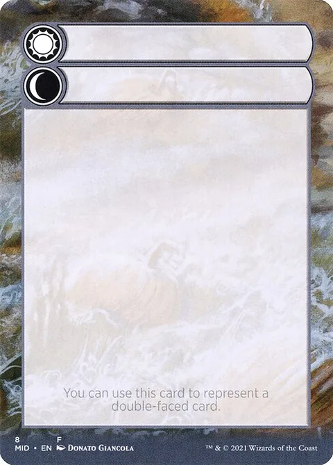 Double-Faced Substitute Card, card 8 from Innistrad: Midnight Hunt Substitute Cards