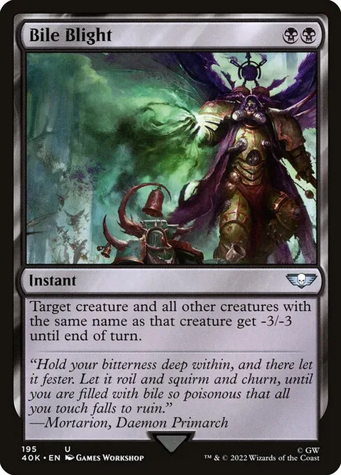 Bile Blight, card 195 from Warhammer 40,000 Commander