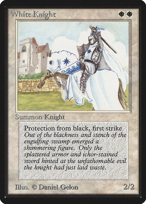 White Knight, card 44 from Limited Edition Beta