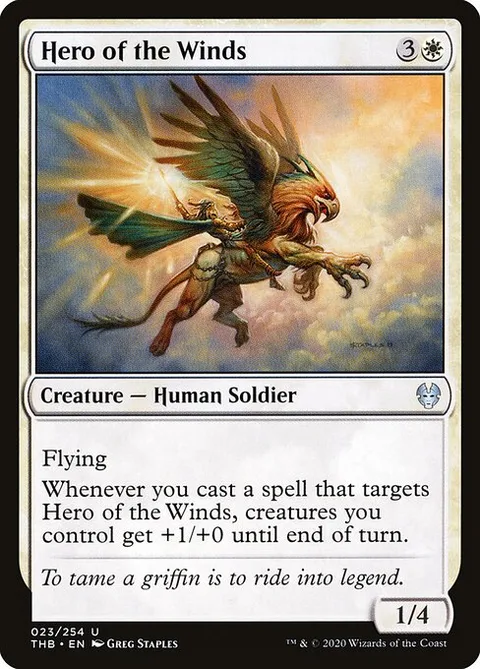 Hero of the Winds, card 23 from Theros Beyond Death