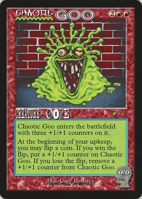 Chaotic Goo, card 1658 from Secret Lair Drop