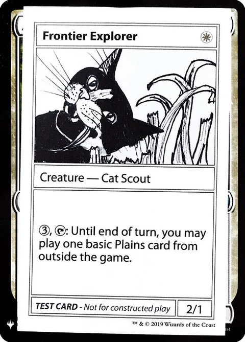 Frontier Explorer, card 6 from Mystery Booster Playtest Cards 2019