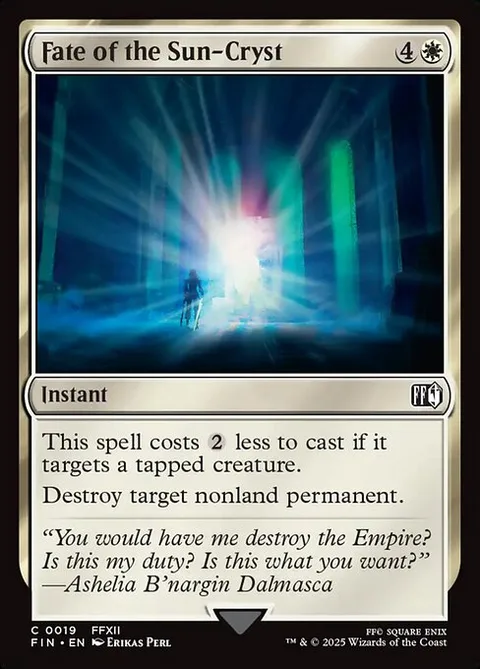 Fate of the Sun-Cryst, card 19 from Final Fantasy