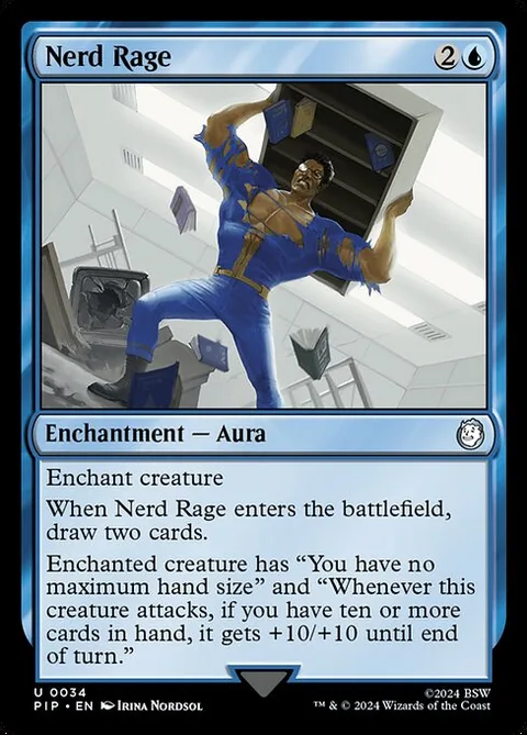 Nerd Rage, card 34 from Fallout
