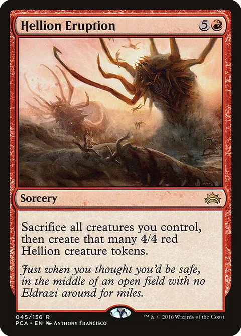 Hellion Eruption, card 45 from Planechase Anthology