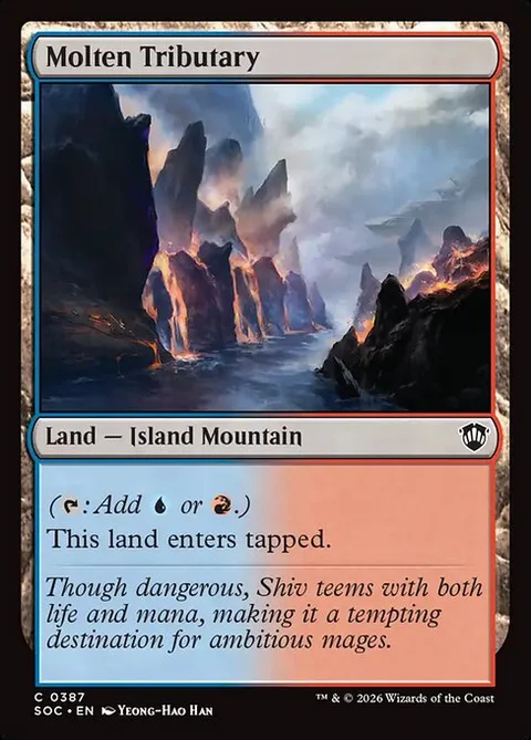 Molten Tributary, carte 387 de Secrets of Strixhaven Commander