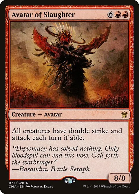 Avatar of Slaughter, carte 77 de Commander Anthology