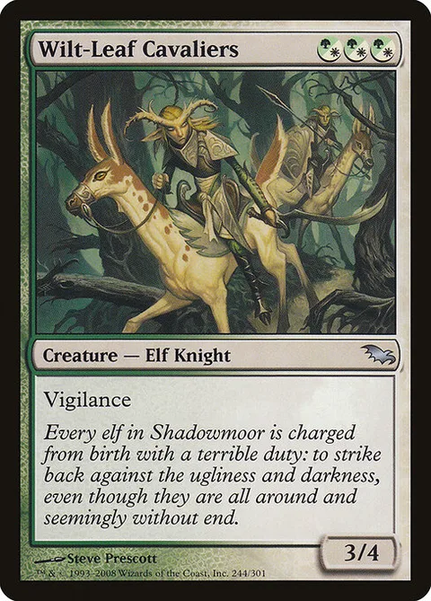 Wilt-Leaf Cavaliers, card 244 from Shadowmoor