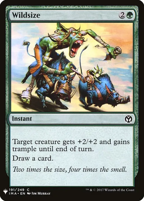 Wildsize, card IMA-191 from The List