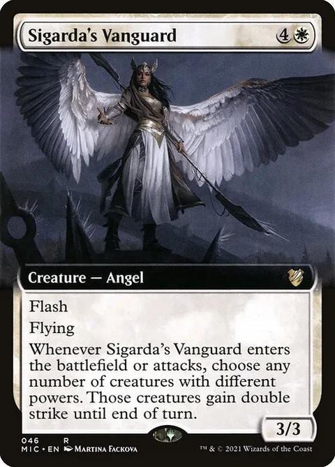 Sigarda's Vanguard, card 46 from Midnight Hunt Commander